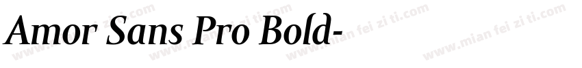 Amor Sans Pro Bold字体转换